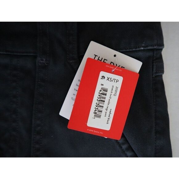 Spanx 20311Q Women's Sz XS Washed Black Stretch Twill Ankle Cargo Pants - Picture 6 of 9